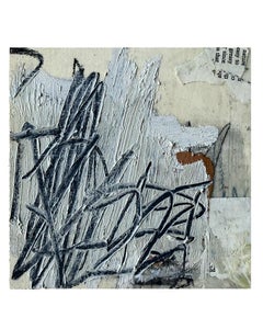 lápices y páginas #14 (técnica mixta sobre lienzo 6 "x6")