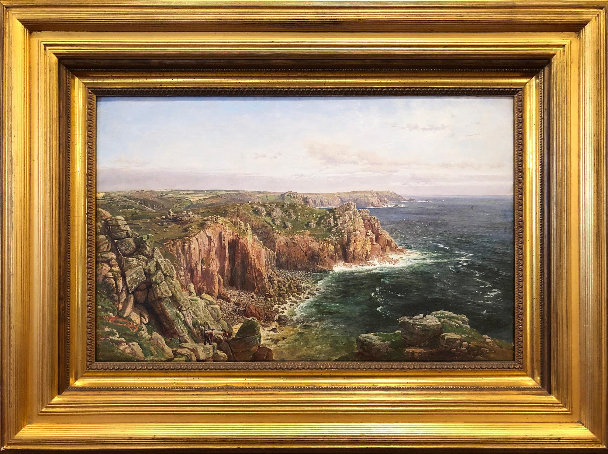 Samuel Phillips Jackson Landscape Painting - A Rocky Coast