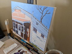 General Store in Aguanga Baking in the Sun, Original Painting