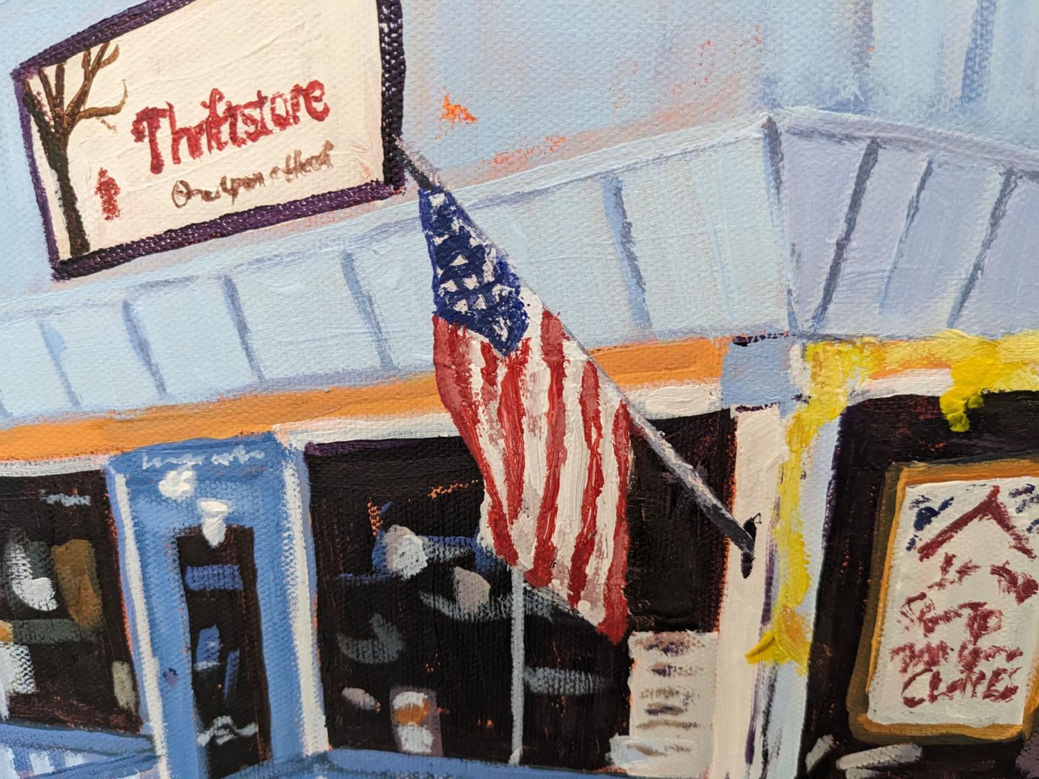 Thriftstore in Anza, Original Painting For Sale 1