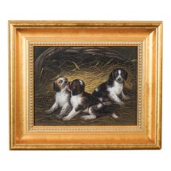 Samuel Raven Early 19th Century Playful Puppies/Dogs Playing