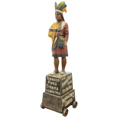 Samuel Robb Carved Tobacciana Trade Sign