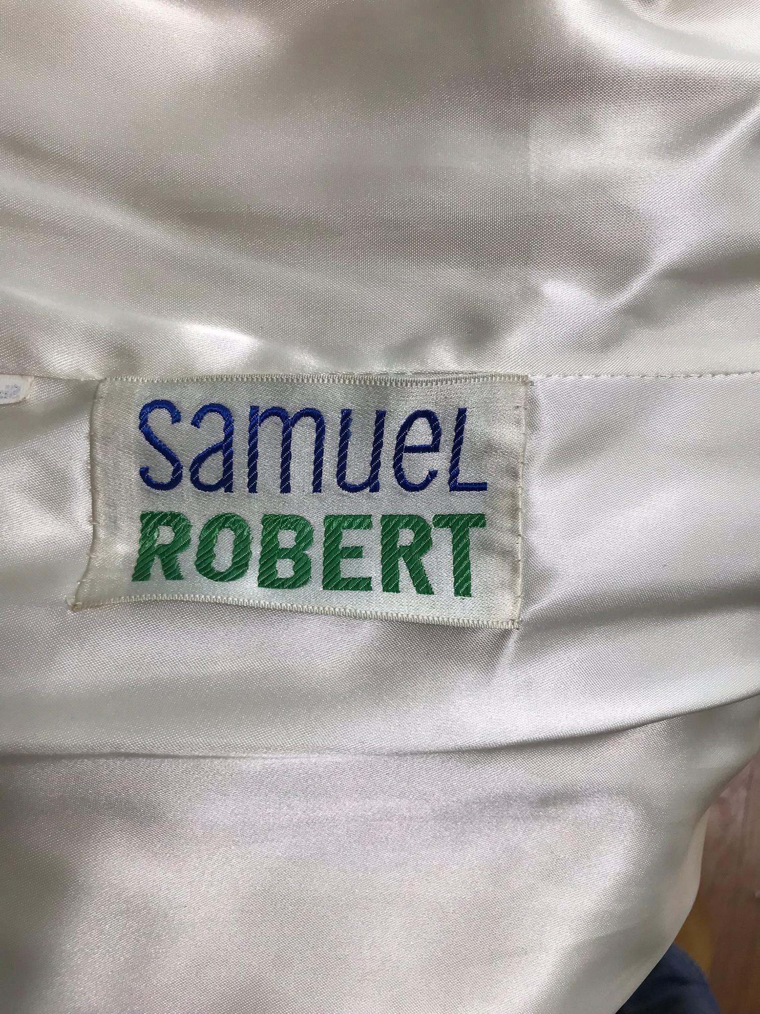 Samuel Robert White Soft Leather Trench Coat 1960s 12