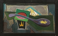 La Louche, Nature morte cubiste, huile sur toile de Saint-Maur