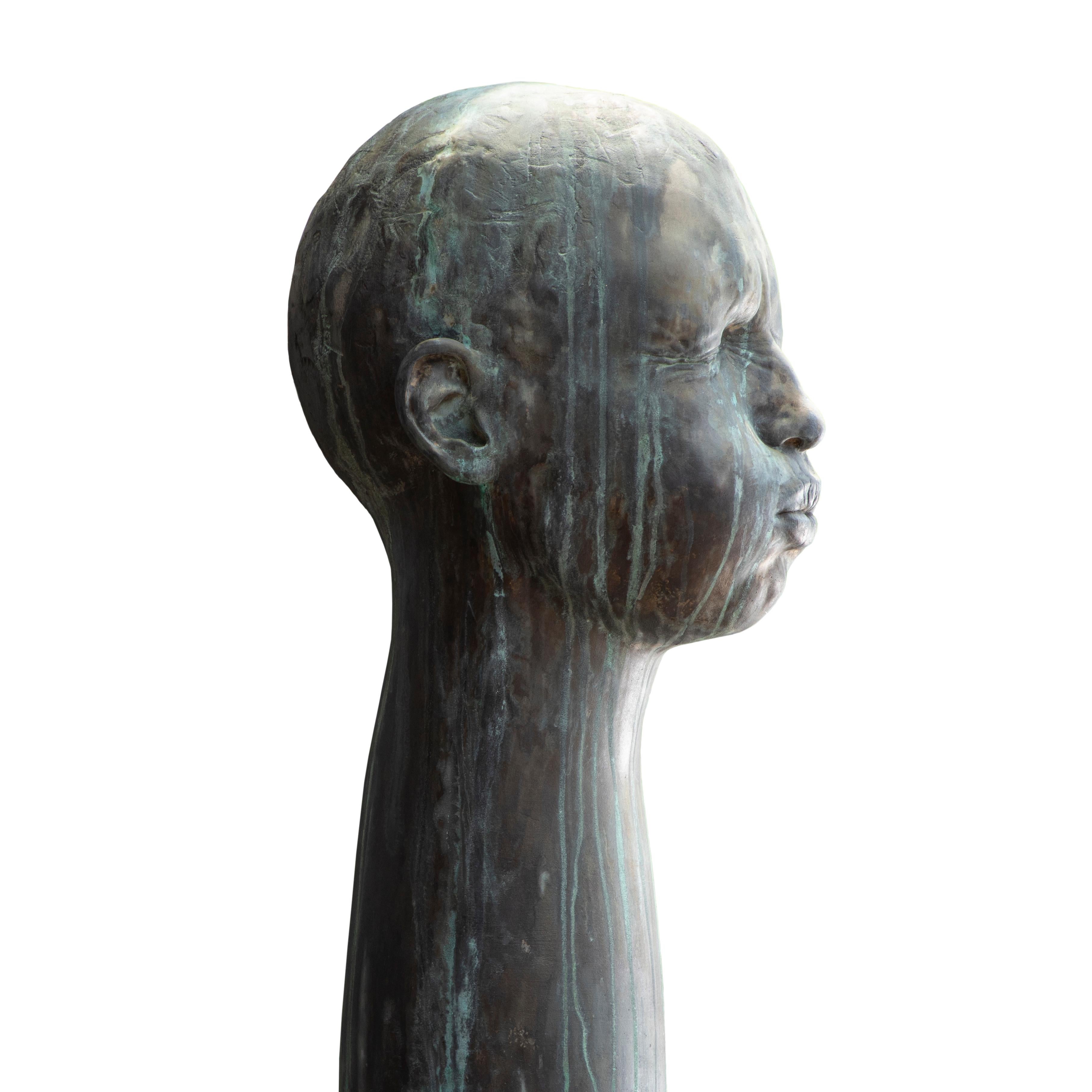 Soffiatore di bronzo, 2011 - Sculpture Moderno di Samuel SALCEDO