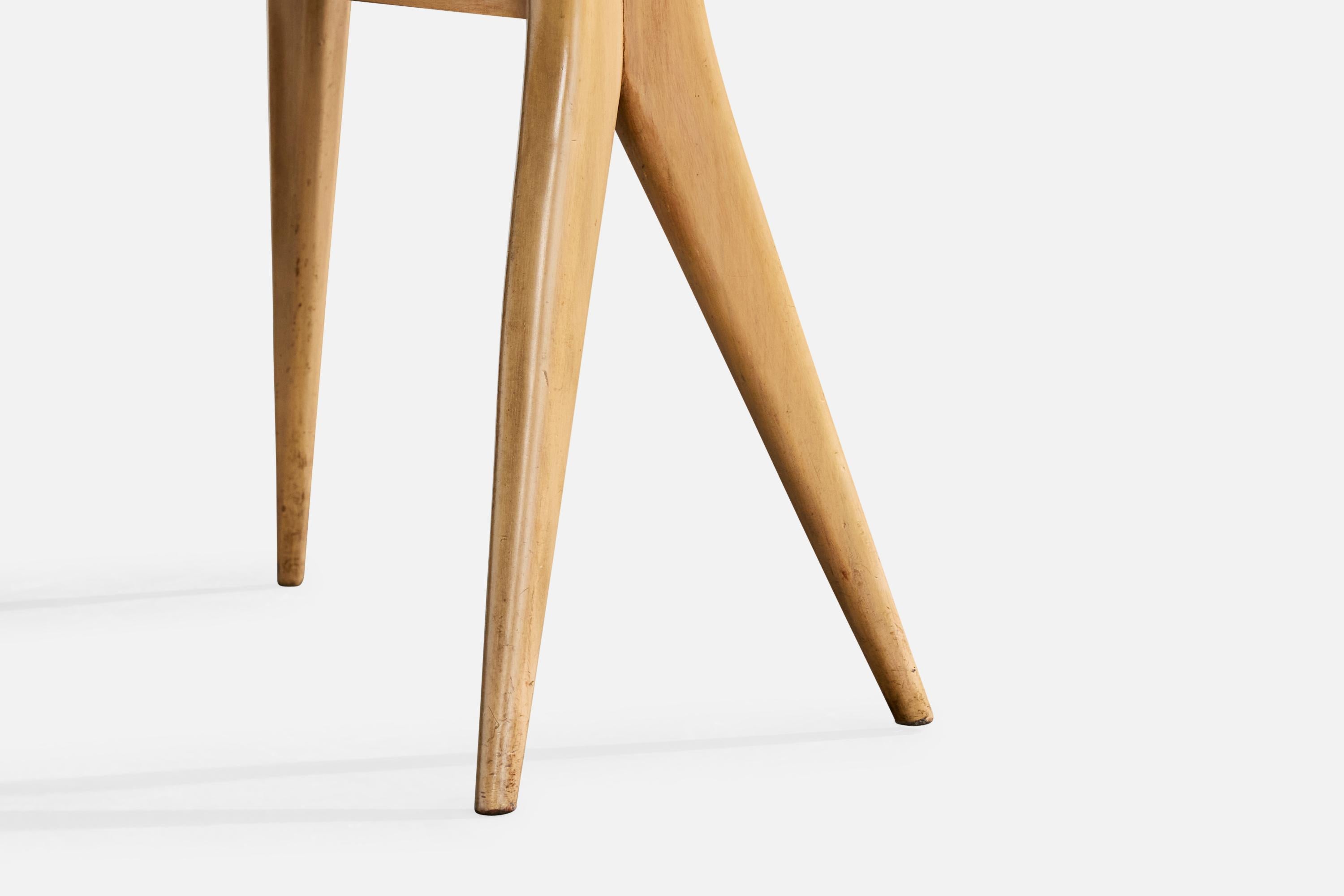 Samuel Shulman, chaise d'appoint, Wood Wood, Velvet, Brésil, années 1950 en vente 6