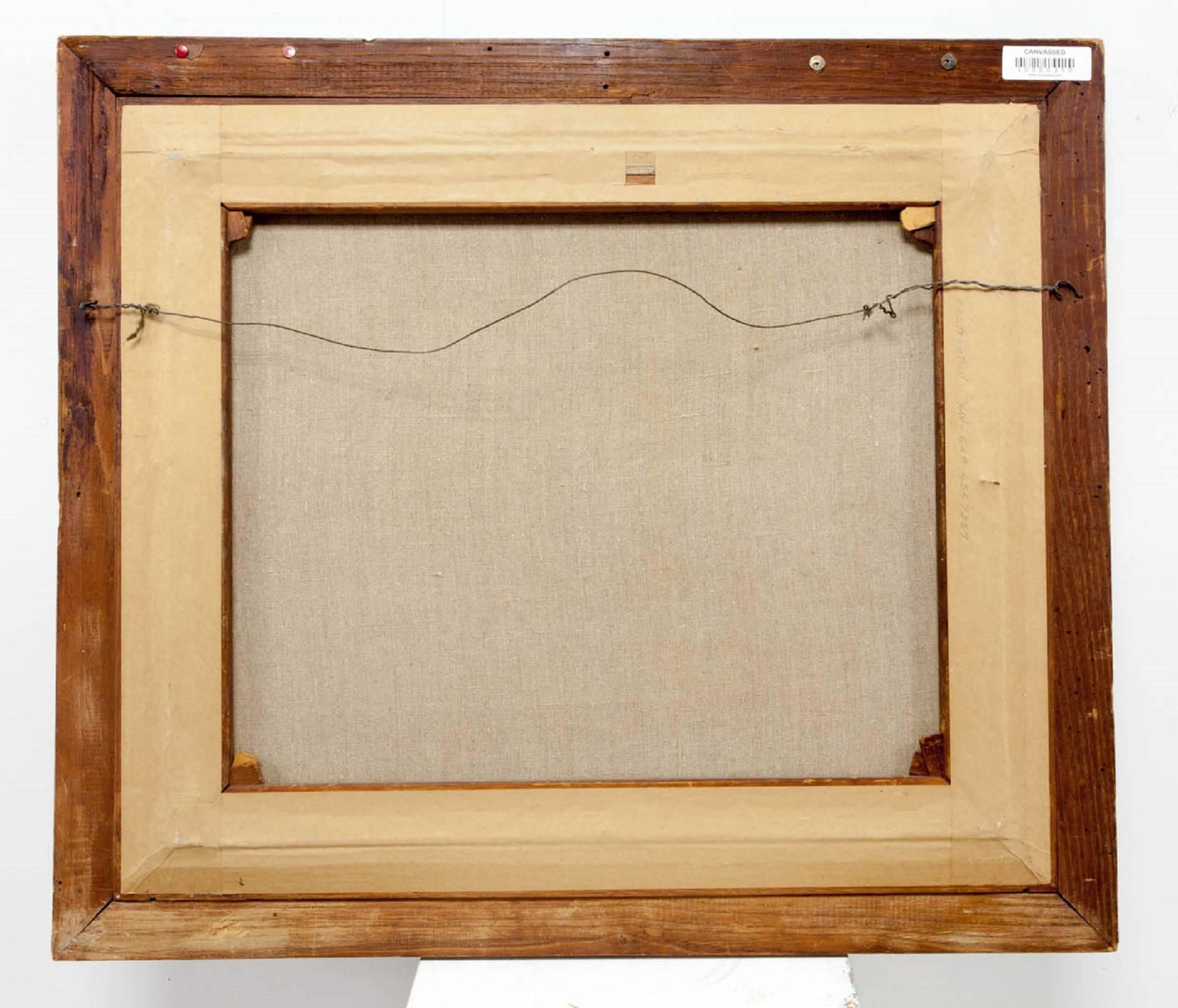 Sam Sigaloff (1895-1987) signed in the lower right. Vibrant market scene oil on canvas.