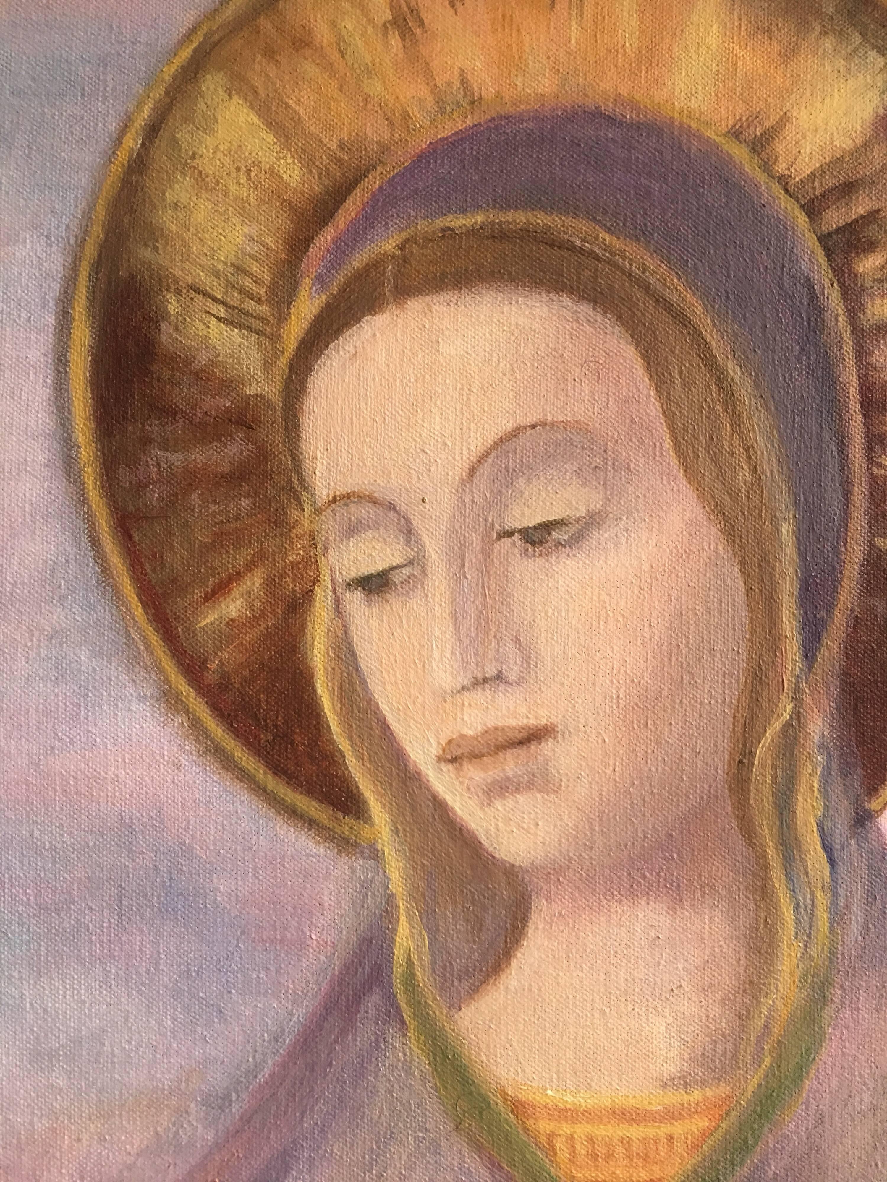 Virgin Mother, Portrait, Oil Painting  2