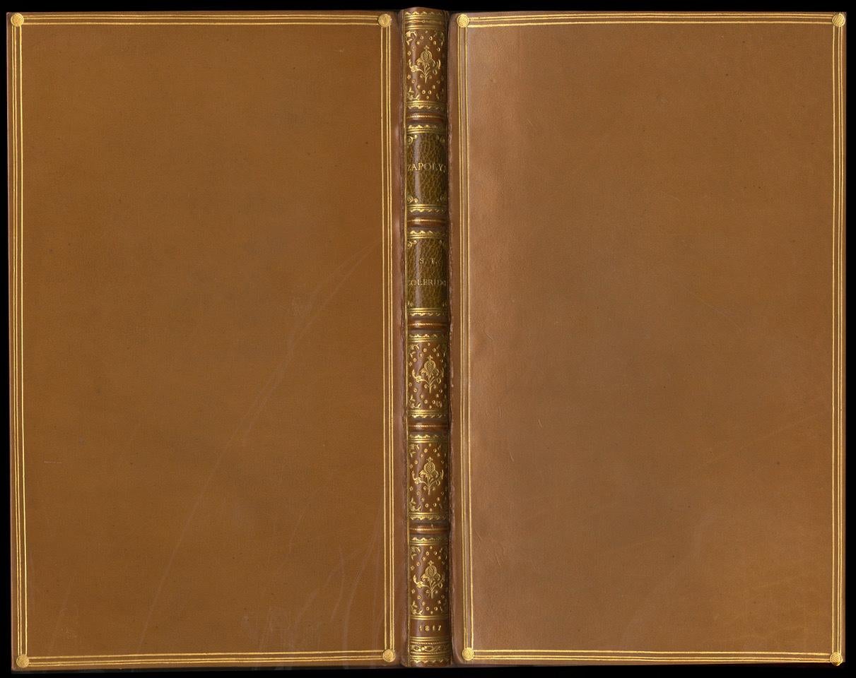 XIXe siècle Samuel Taylor COLERIDGE « Zapolya : A CHRISTMAS TALE » en reliure en cuir fin. en vente
