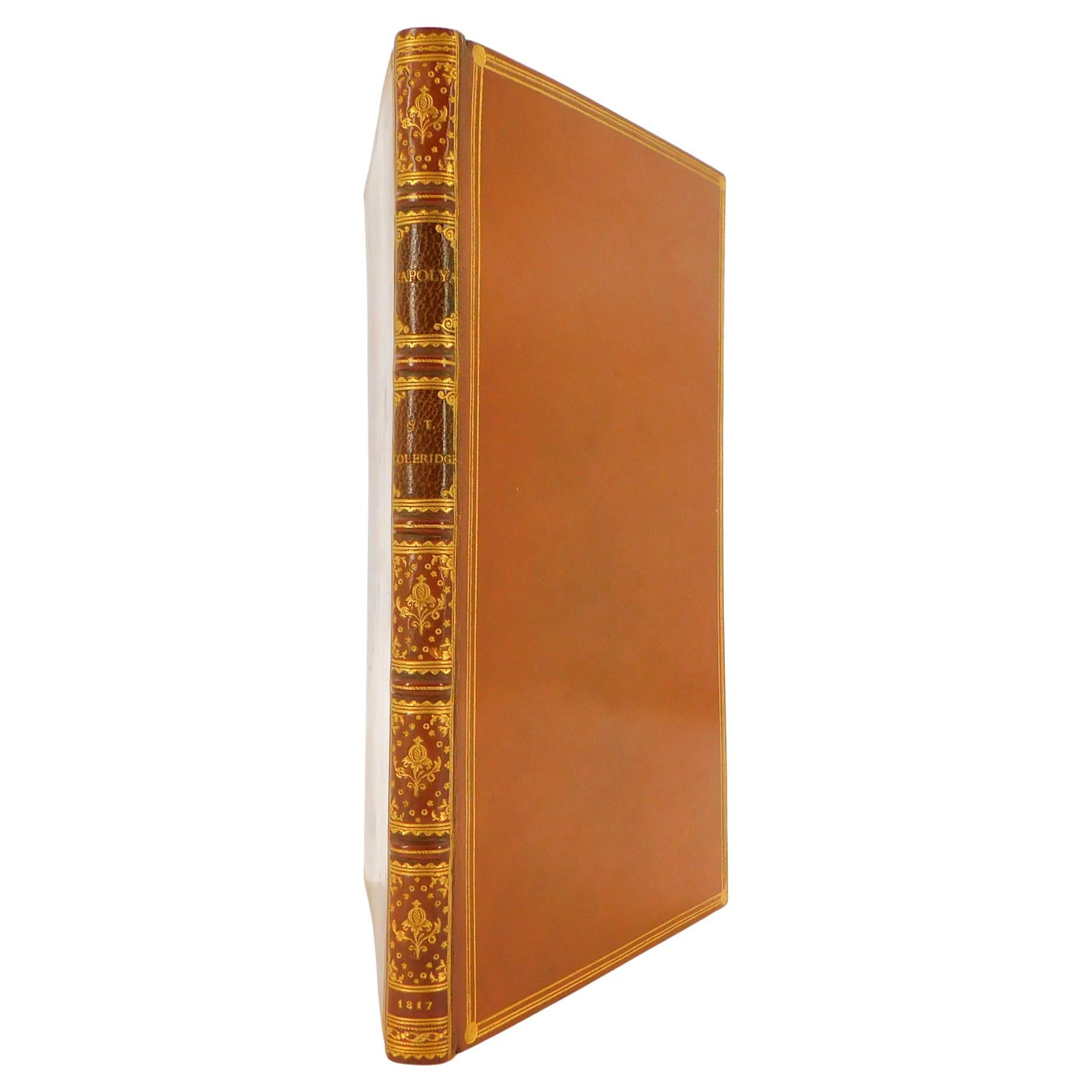 Samuel Taylor Coleridge's "Zapolya, a Christmas Tale" in Fine Leather Binding For Sale