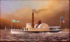 The Hudson River Sidewheel Steamer J.M.A.