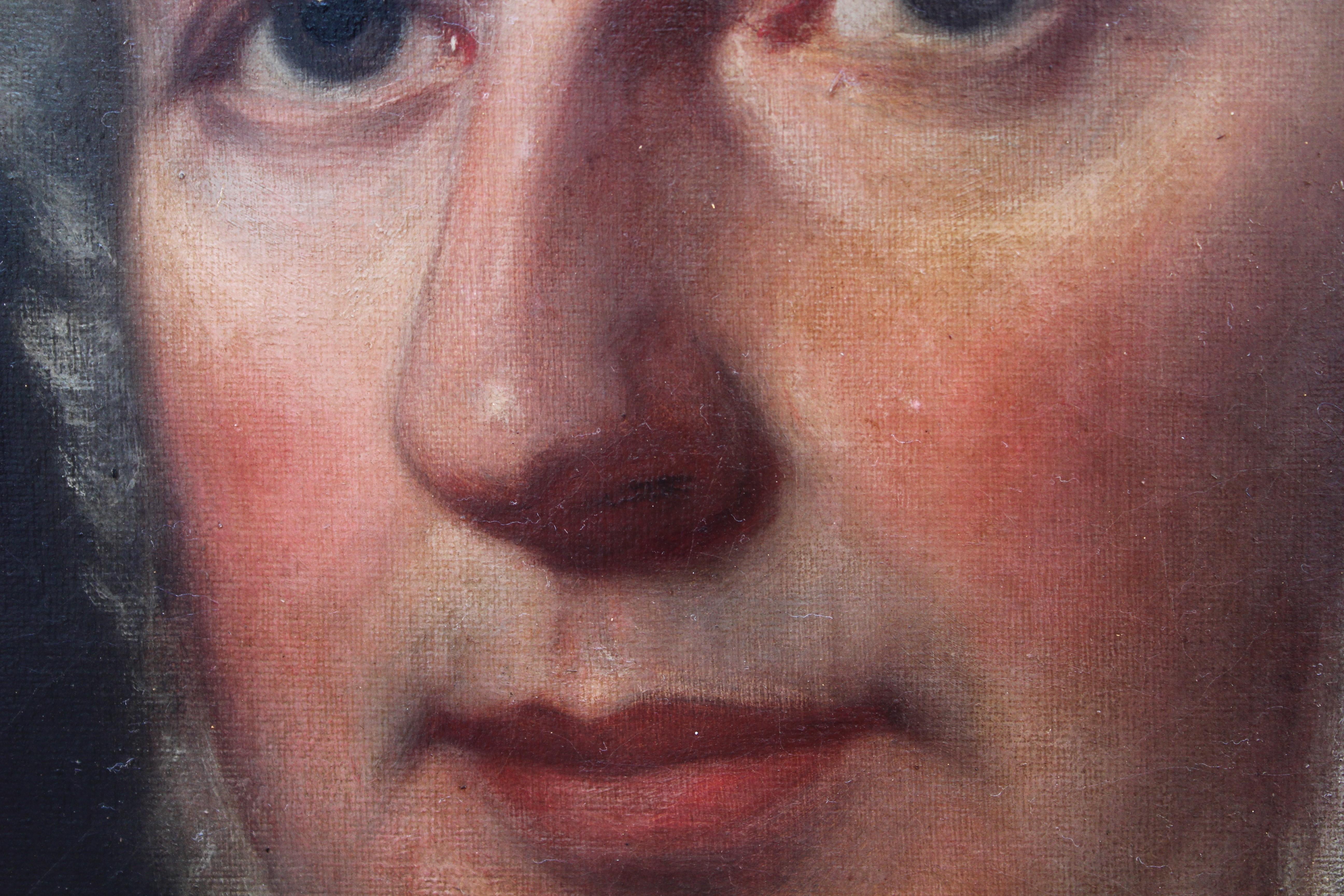 Antikes Porträt des gelisteten Künstlers Samuel West (1810-1867), Öl auf Leinwand, datiert 1860 im Angebot 7