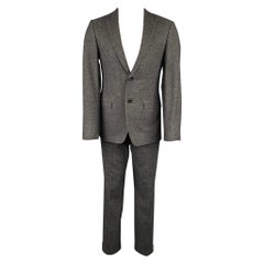 SAMUELSOHN Größe 40 Regular Dunkelgrauer Anzug aus Wolle / Kaschmir Sonderanfertigung