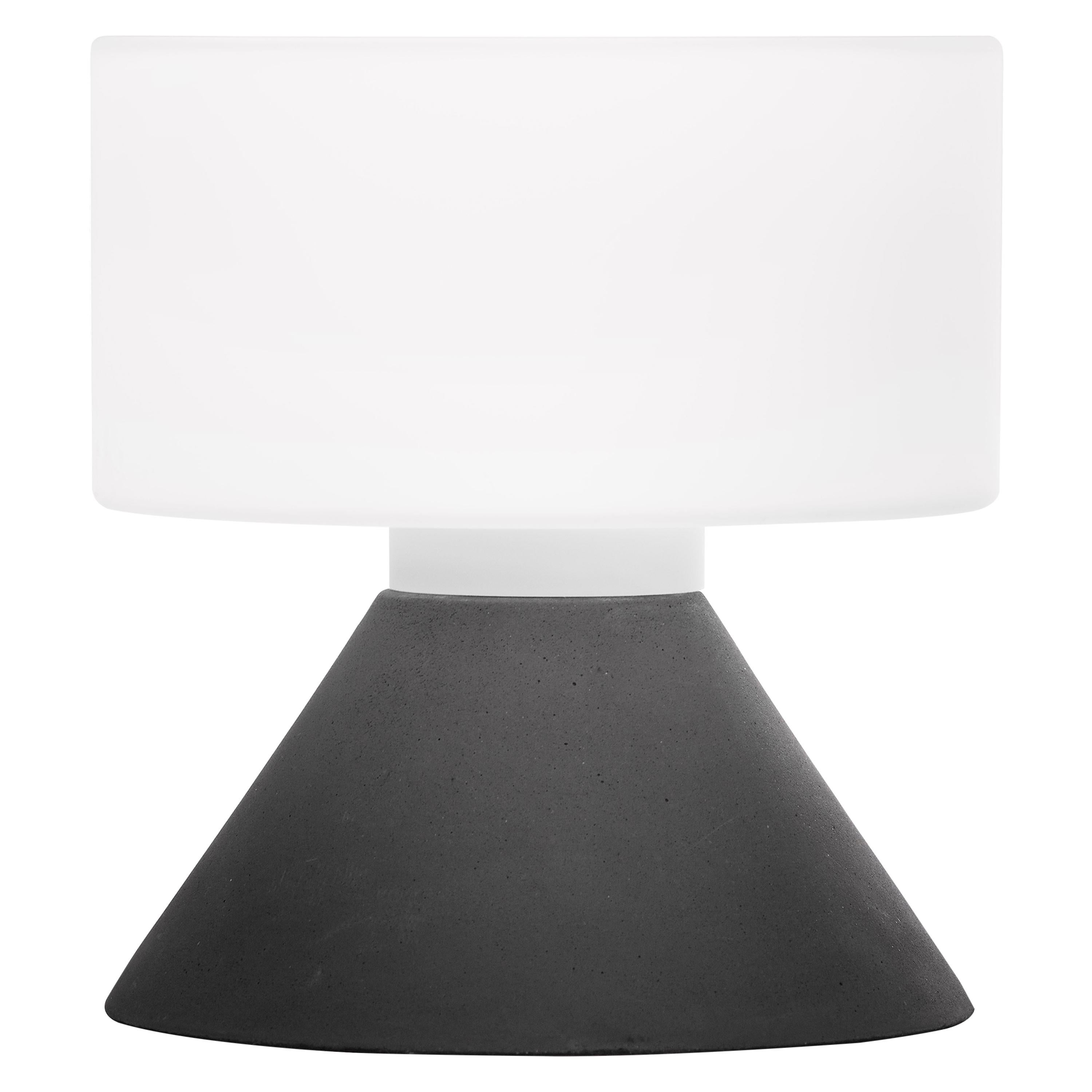 Samuli Naamanka 'Concrete' Table Lamp in Dark Gray for Innolux Oy