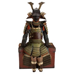 Antique Samurai Armor with “Kyu” Kamon, Mid Edo Period, 18th Century