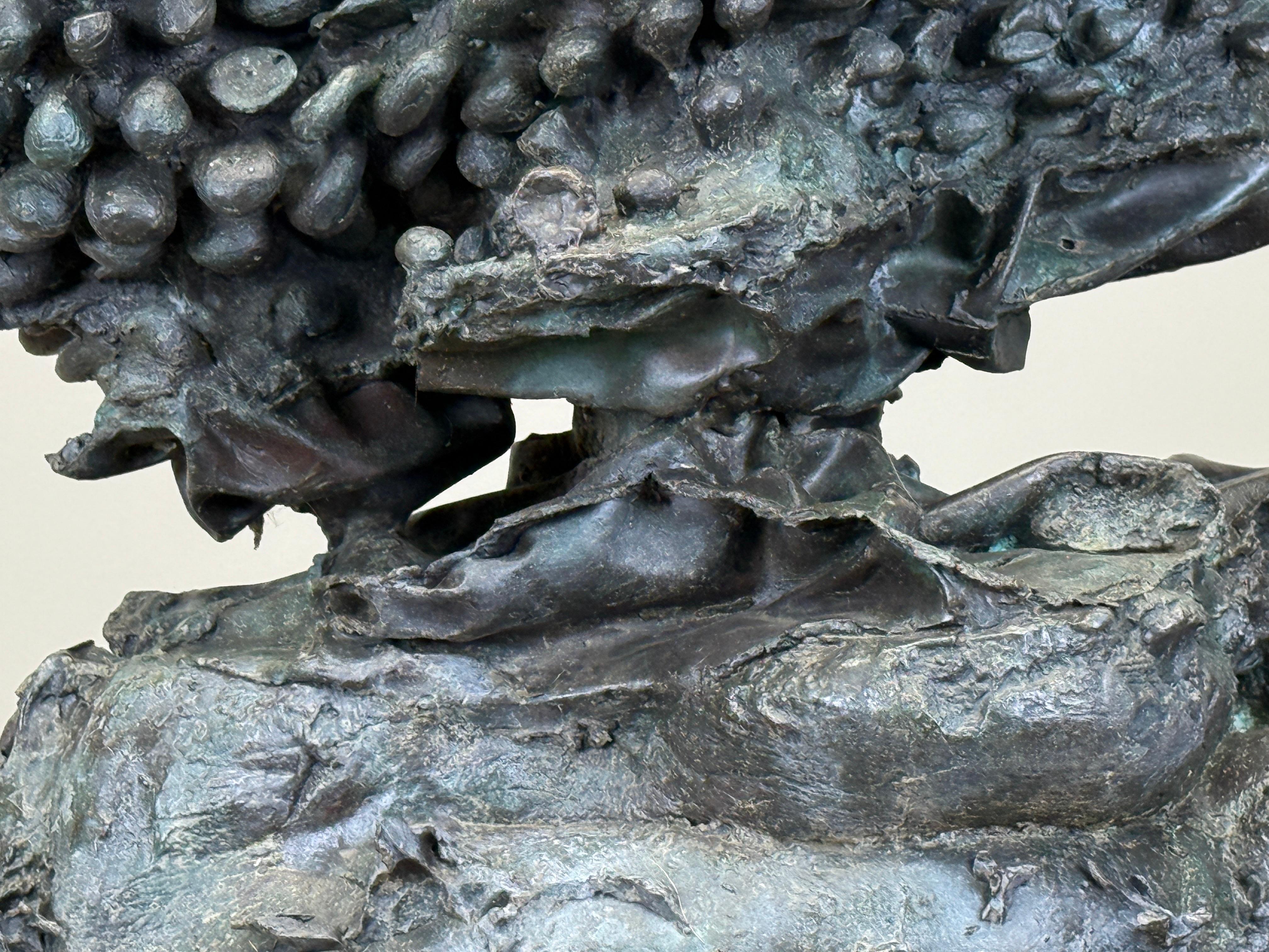 Cast 'Samurai', Bronze Sculpture by Peter Agostini For Sale
