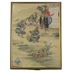 Samurai Japanische Szene aus der Meij-Periode, Gemälde Japanischer Künstler, 19./20. Jahrhundert