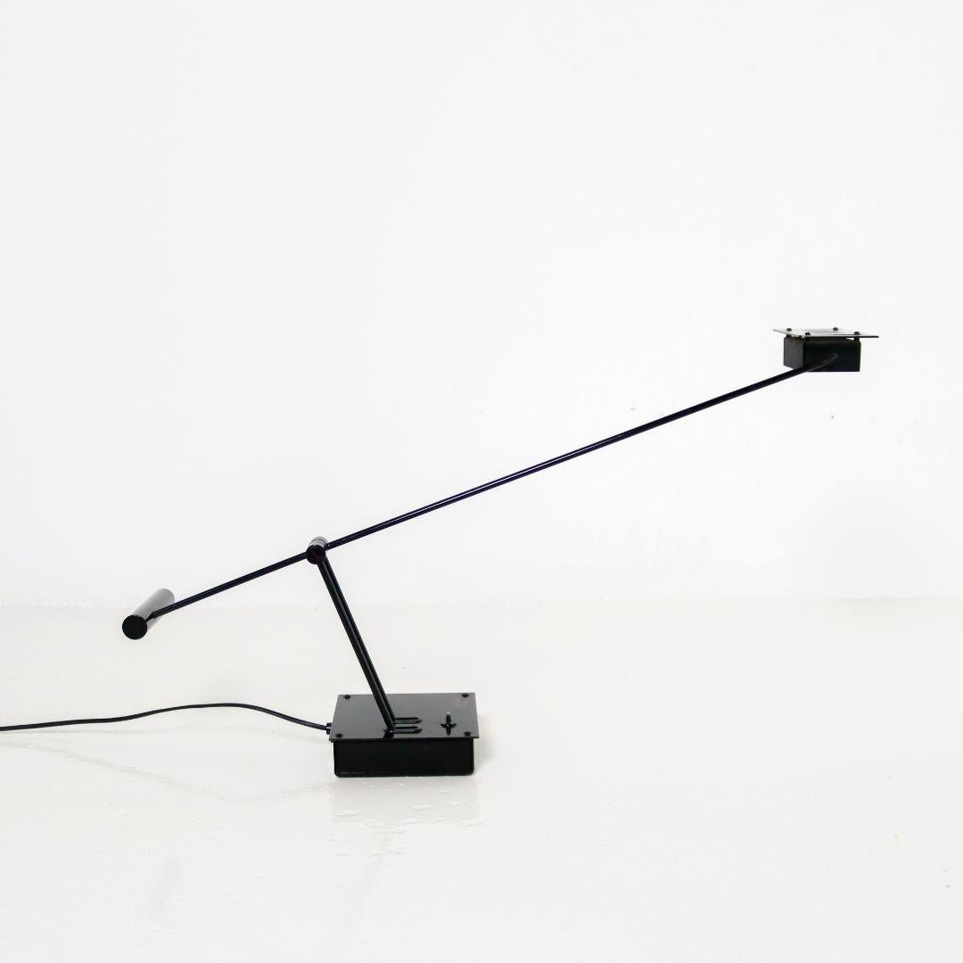 Italian 1980s table lamp designed by Asahari Shageaki for Stilnovo. The 