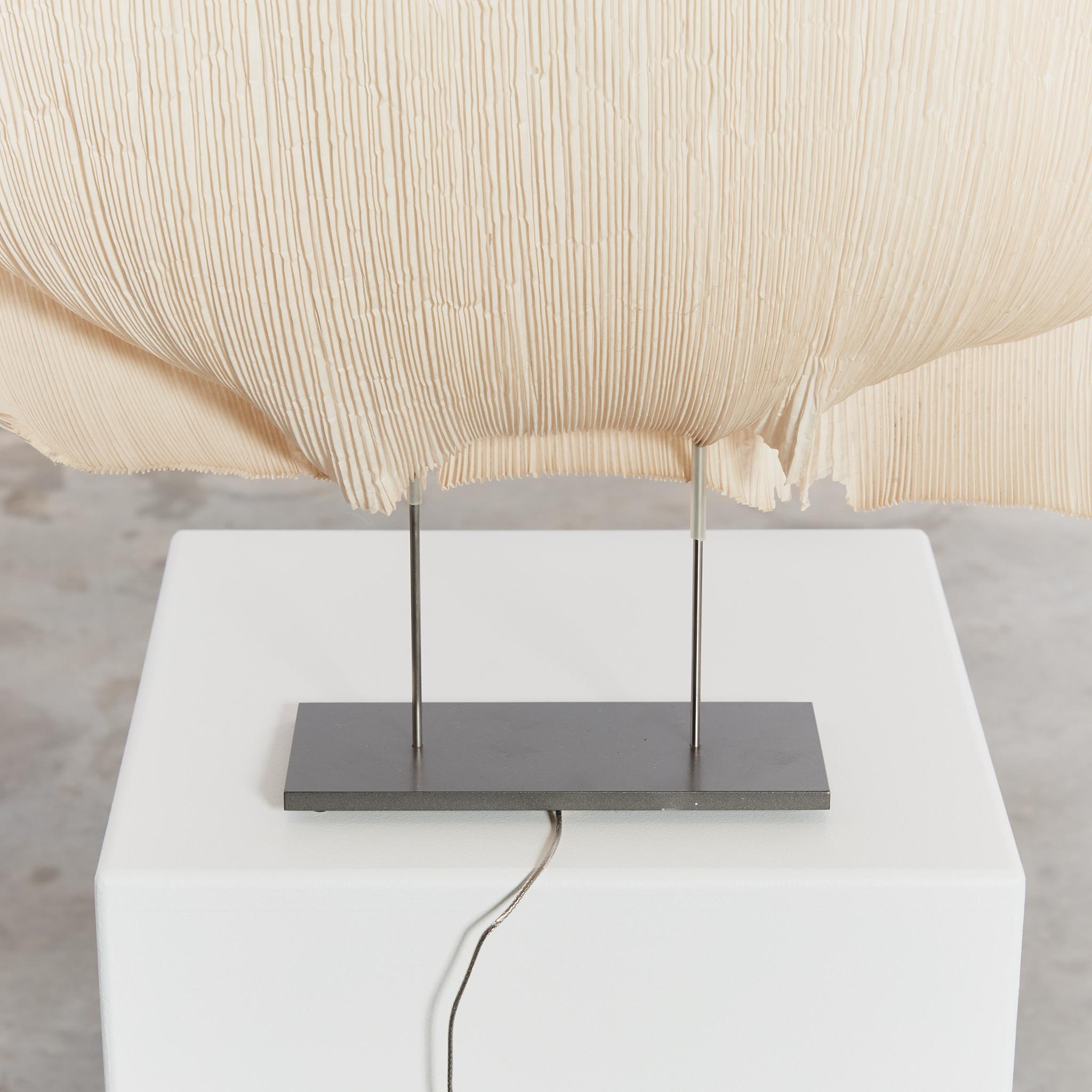 Samurai table lamp by Ingo Maurer and Dagmar Mombach rice paper and wire For Sale 5