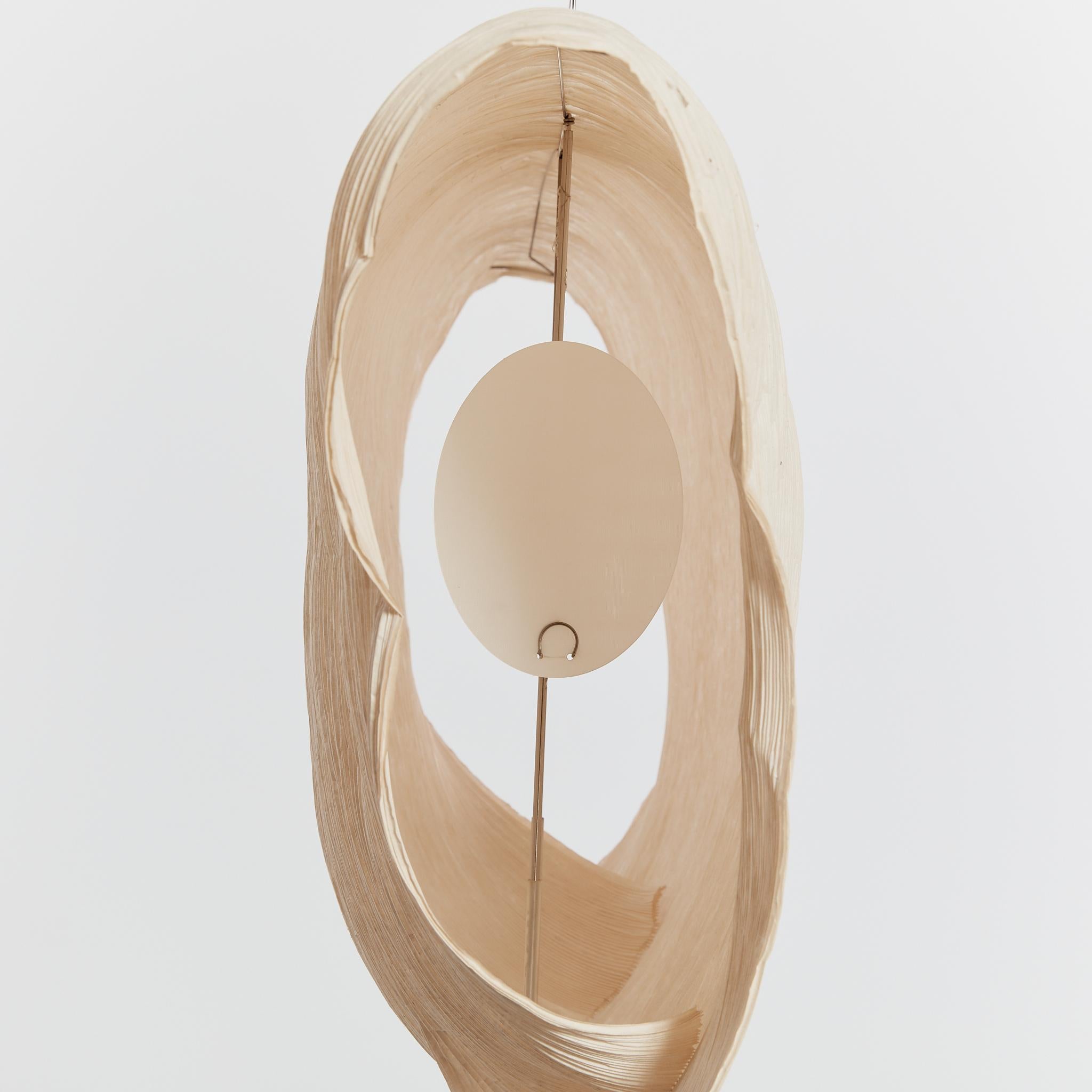 Samurai table lamp by Ingo Maurer and Dagmar Mombach rice paper and wire For Sale 8