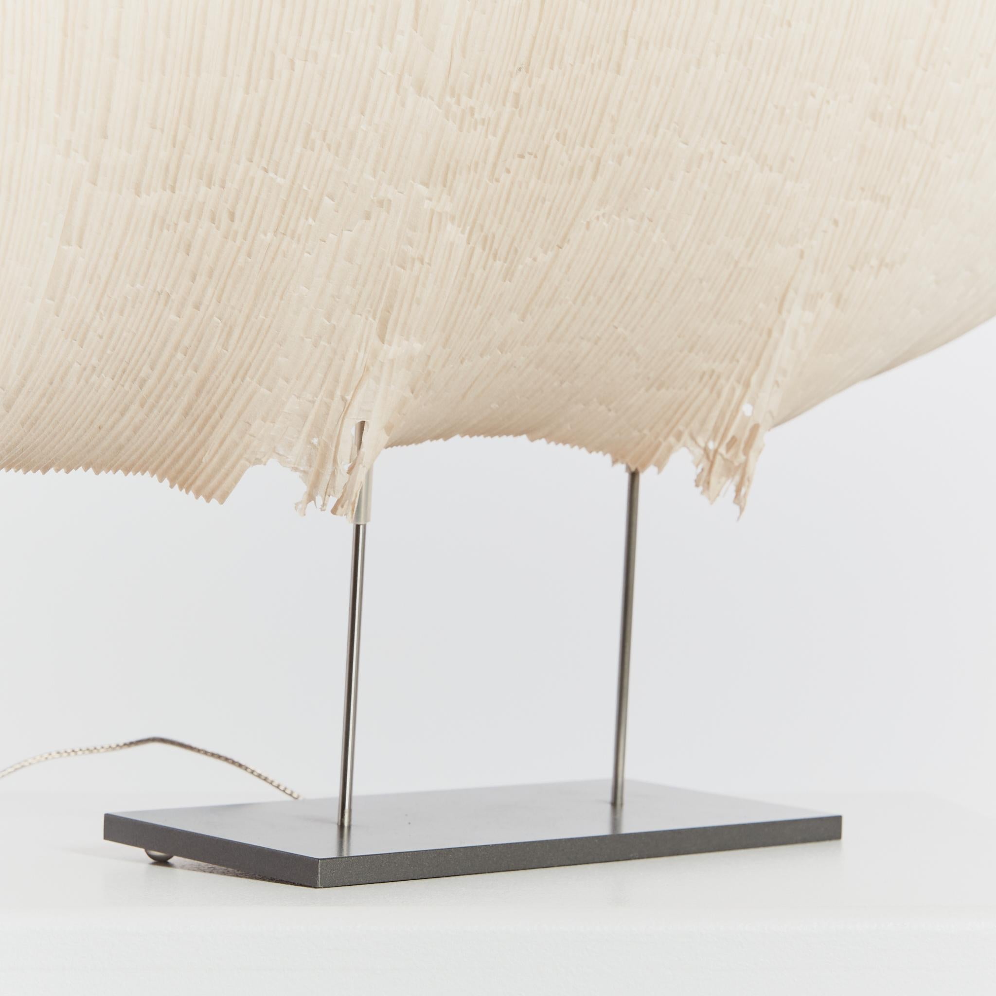 Samurai table lamp by Ingo Maurer and Dagmar Mombach rice paper and wire For Sale 10