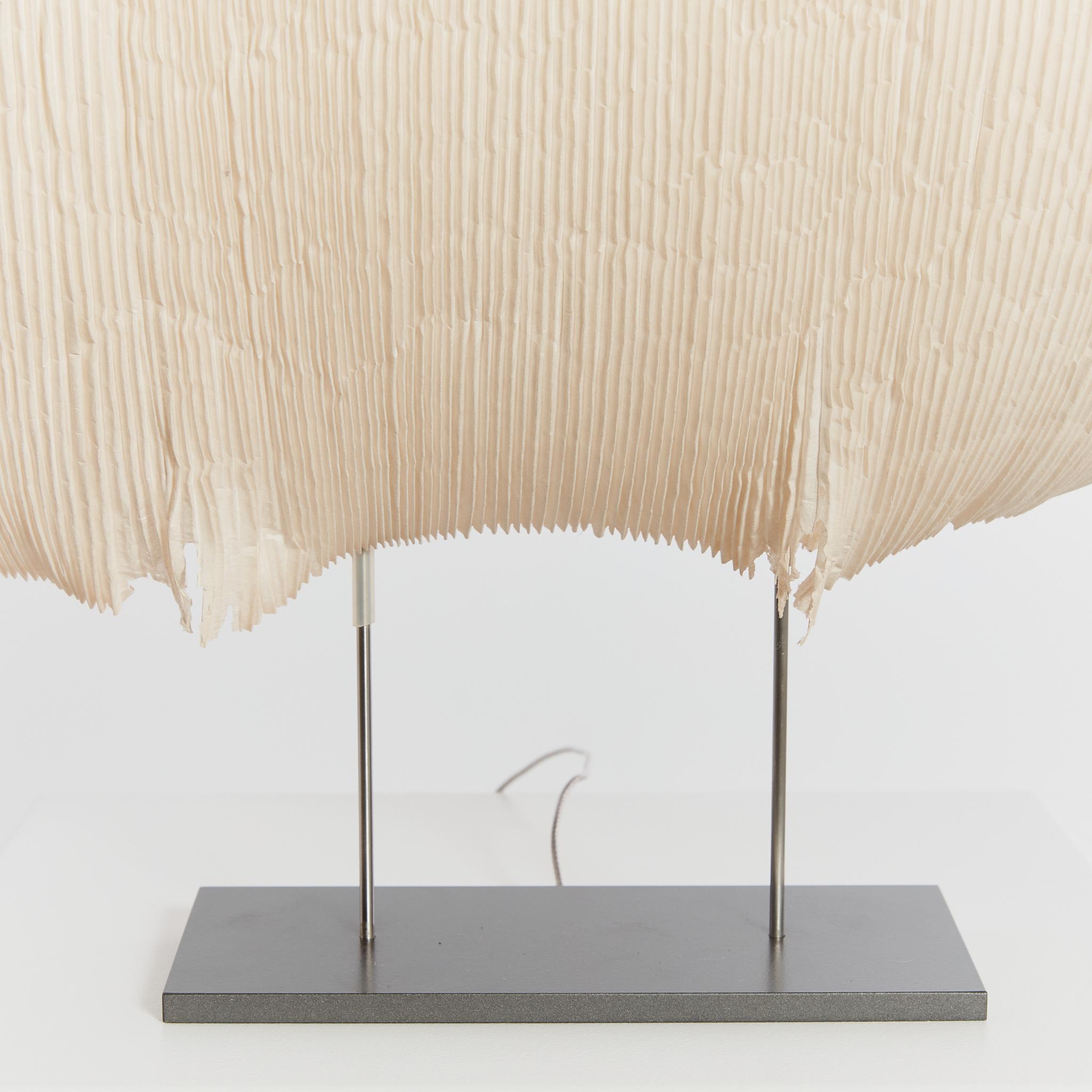 Samurai table lamp by Ingo Maurer and Dagmar Mombach rice paper and wire For Sale 13