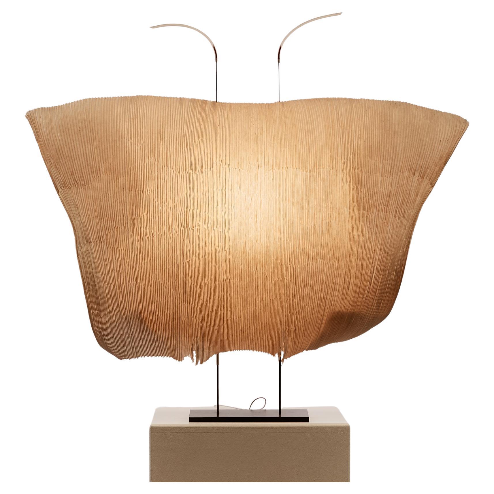 Samurai table lamp by Ingo Maurer and Dagmar Mombach rice paper and wire For Sale