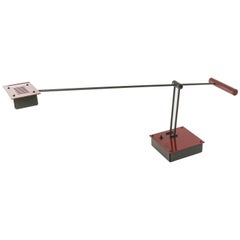 Samurai Table Lamp by Shigeaki Asahara for Stilnovo in Red and Black, 1970s