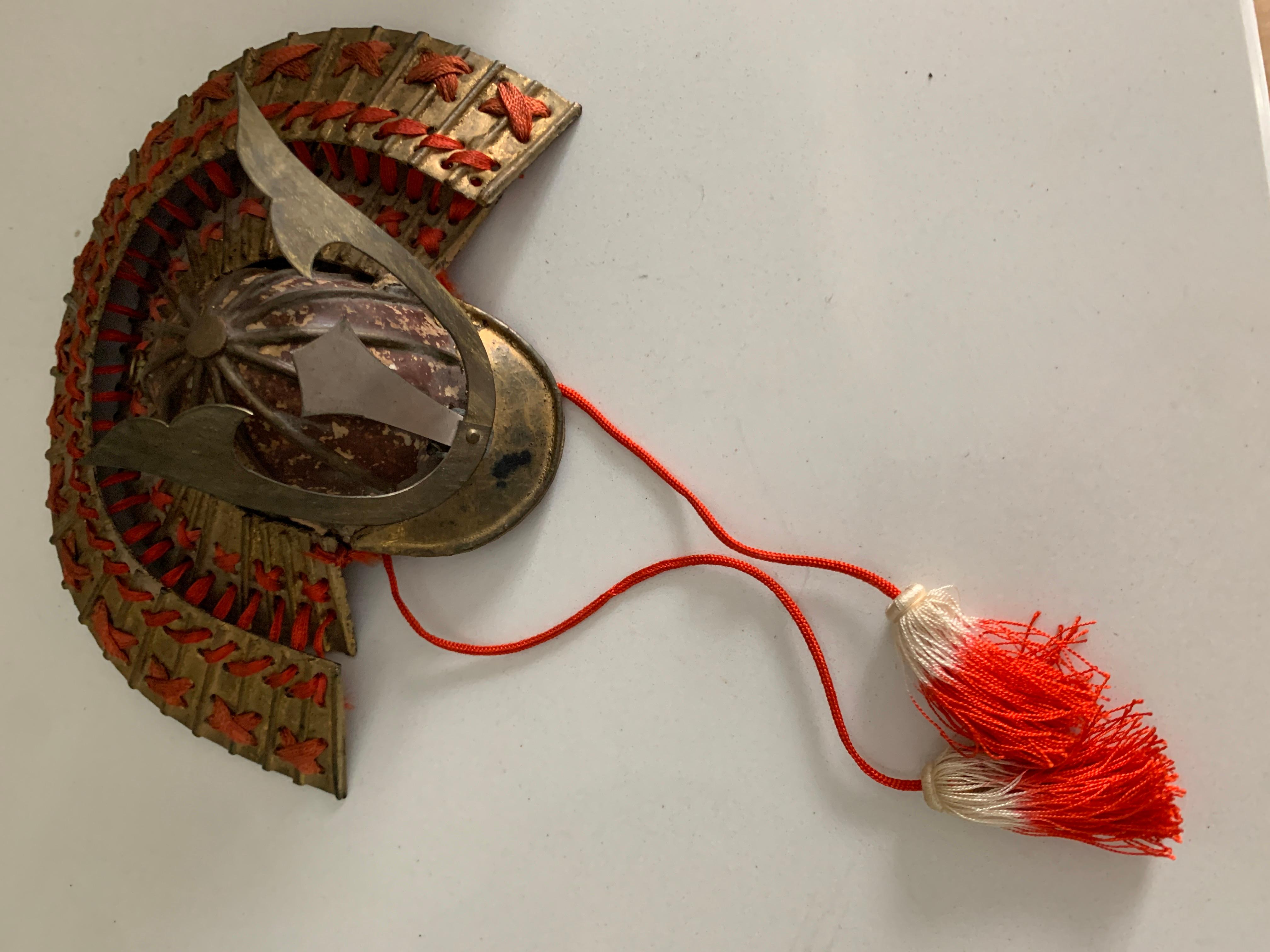Samurai Warrior  Paper Mache Lacquer Japanese Figure 1
