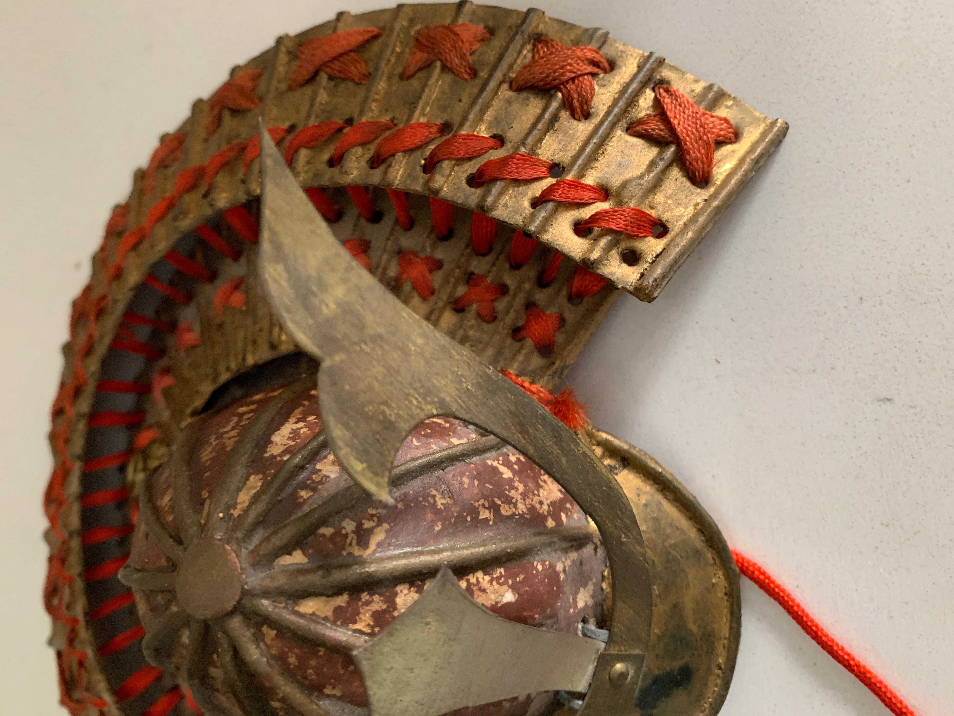 Samurai Warrior  Paper Mache Lacquer Japanese Figure 2