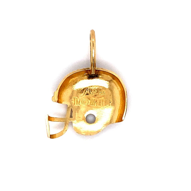 San Francisco 49ers Football Helmet Pendant in 14 Karat Gold at 1stDibs |  49ers gold helmet pendant, 14k gold 49ers pendant, 49ers helmet pendant