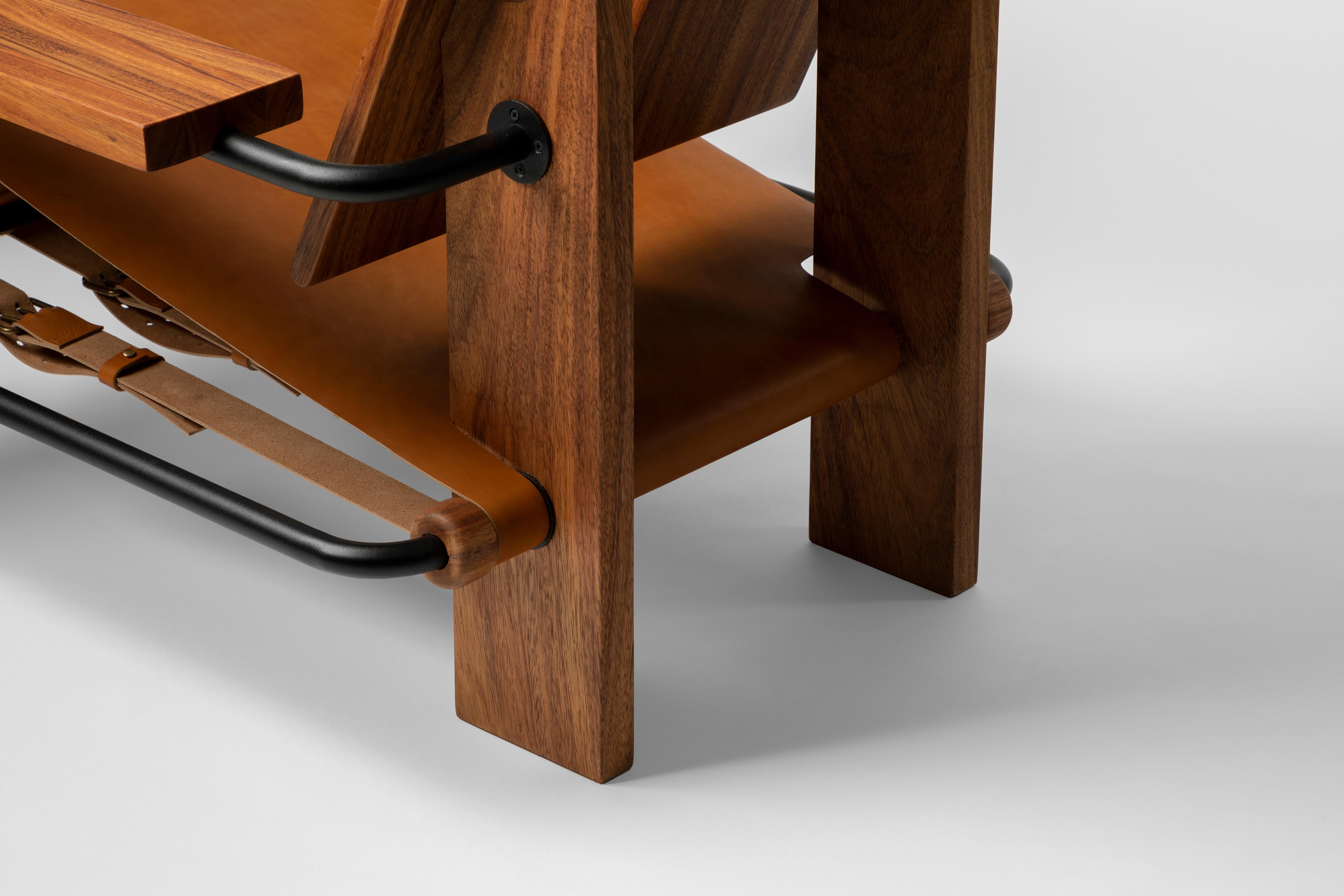 leather adirondack chair