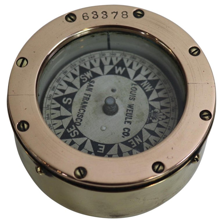 San Francisco Crass Boat Compass at 1stDibs