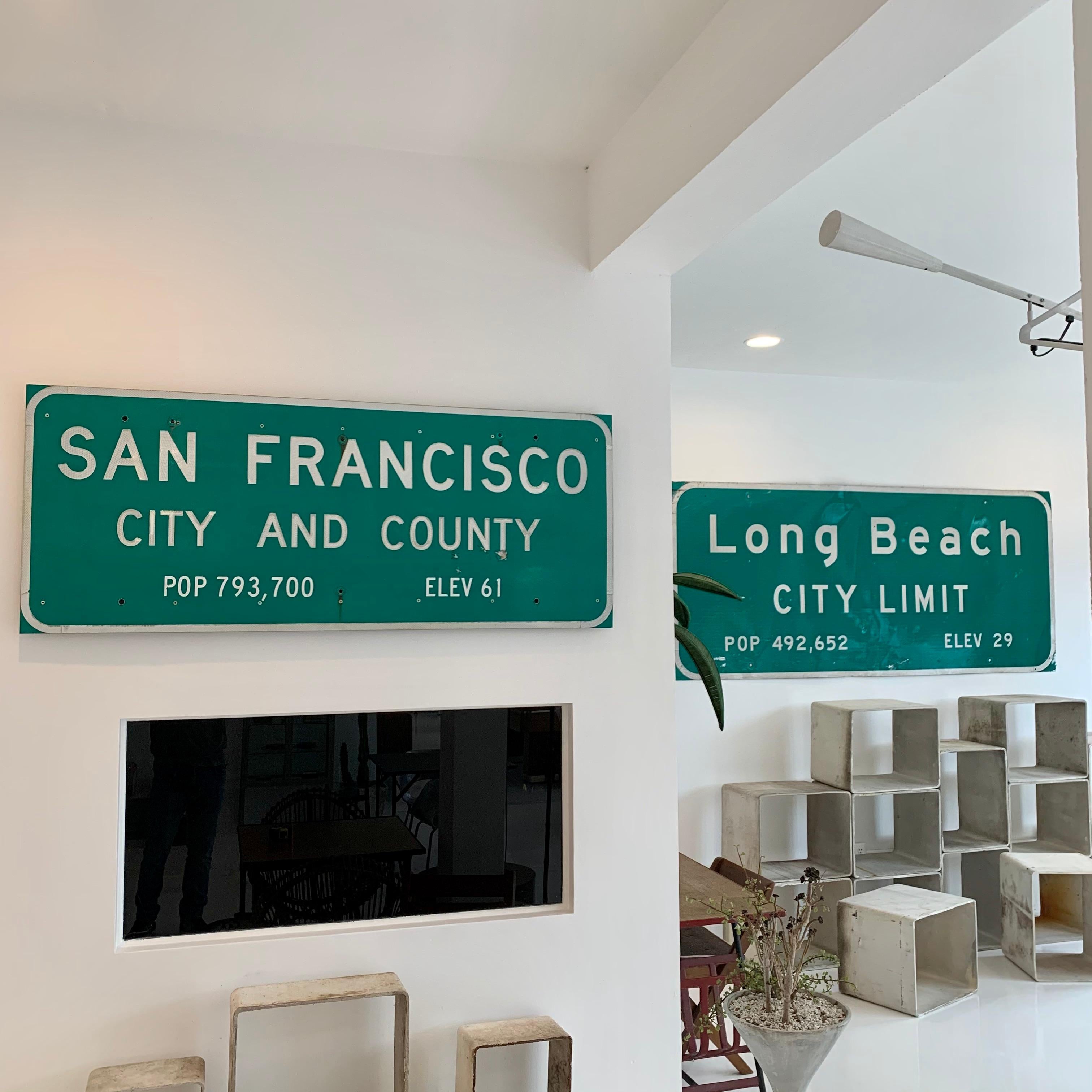 Late 20th Century San Francisco Freeway City Limit Sign For Sale