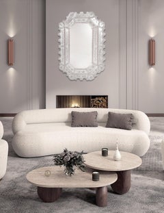 Miroir vénitien San Francisco en verre de Murano de Fratelli Tosi