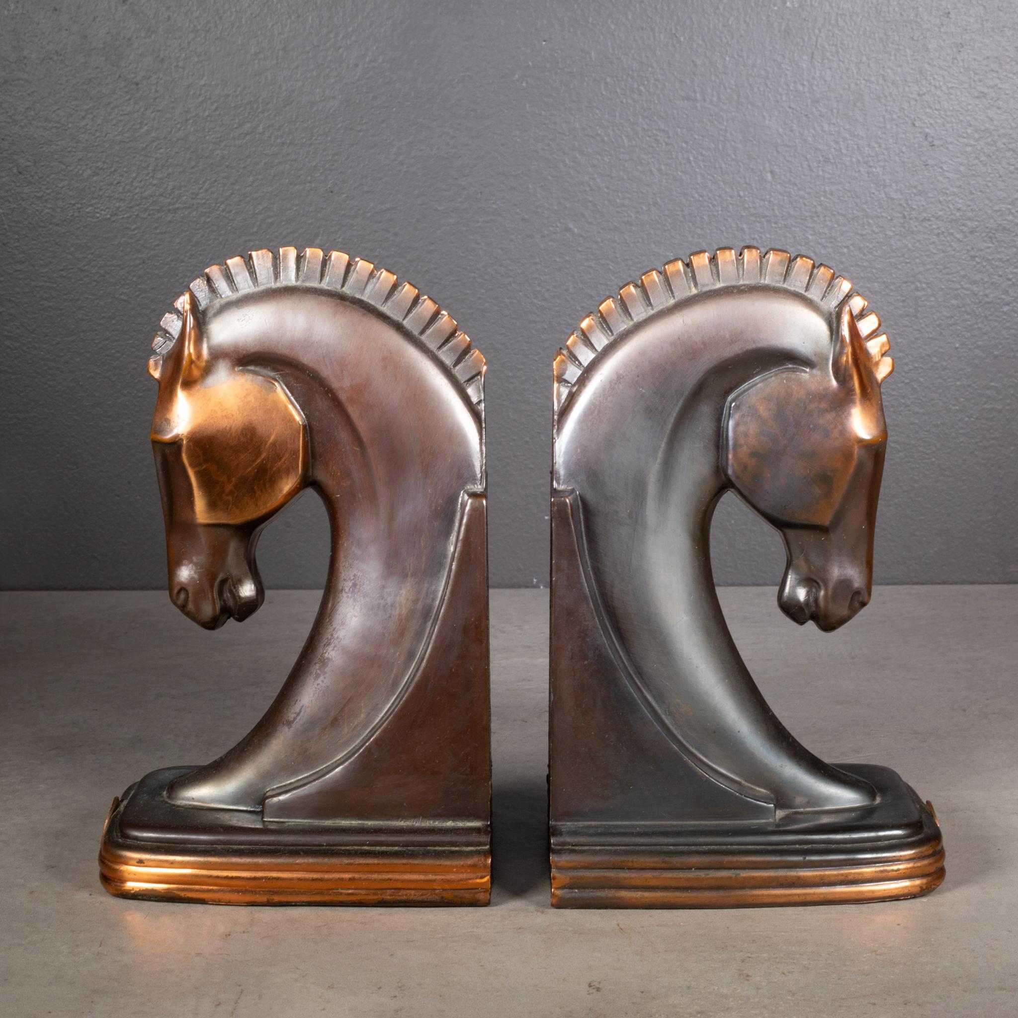 20th Century San Francisco World's Fair Trojan Horse Bookends by Dodge Inc. c.1939 For Sale