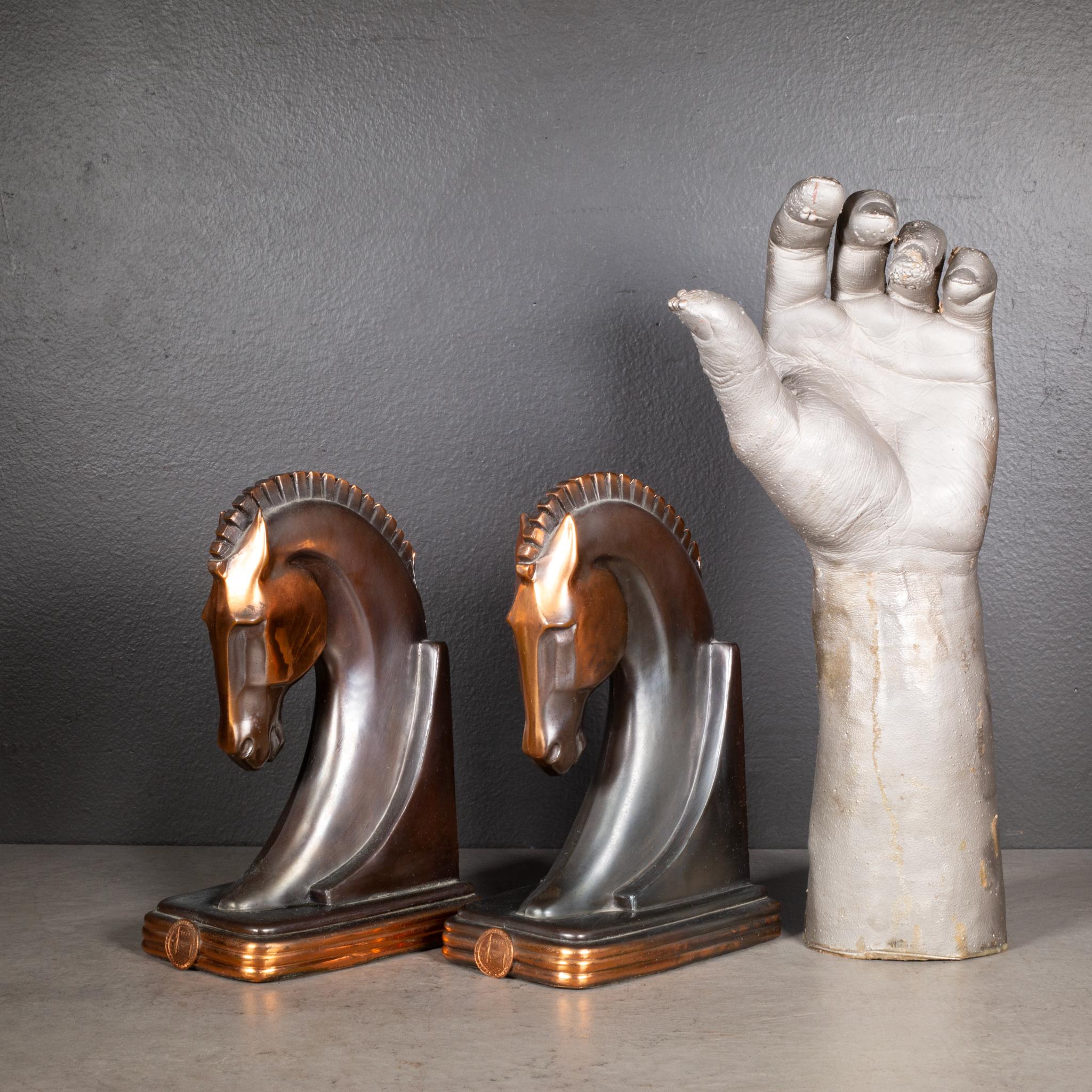 San Francisco World's Fair Trojan Horse Bookends by Dodge Inc. c.1939 For Sale 1