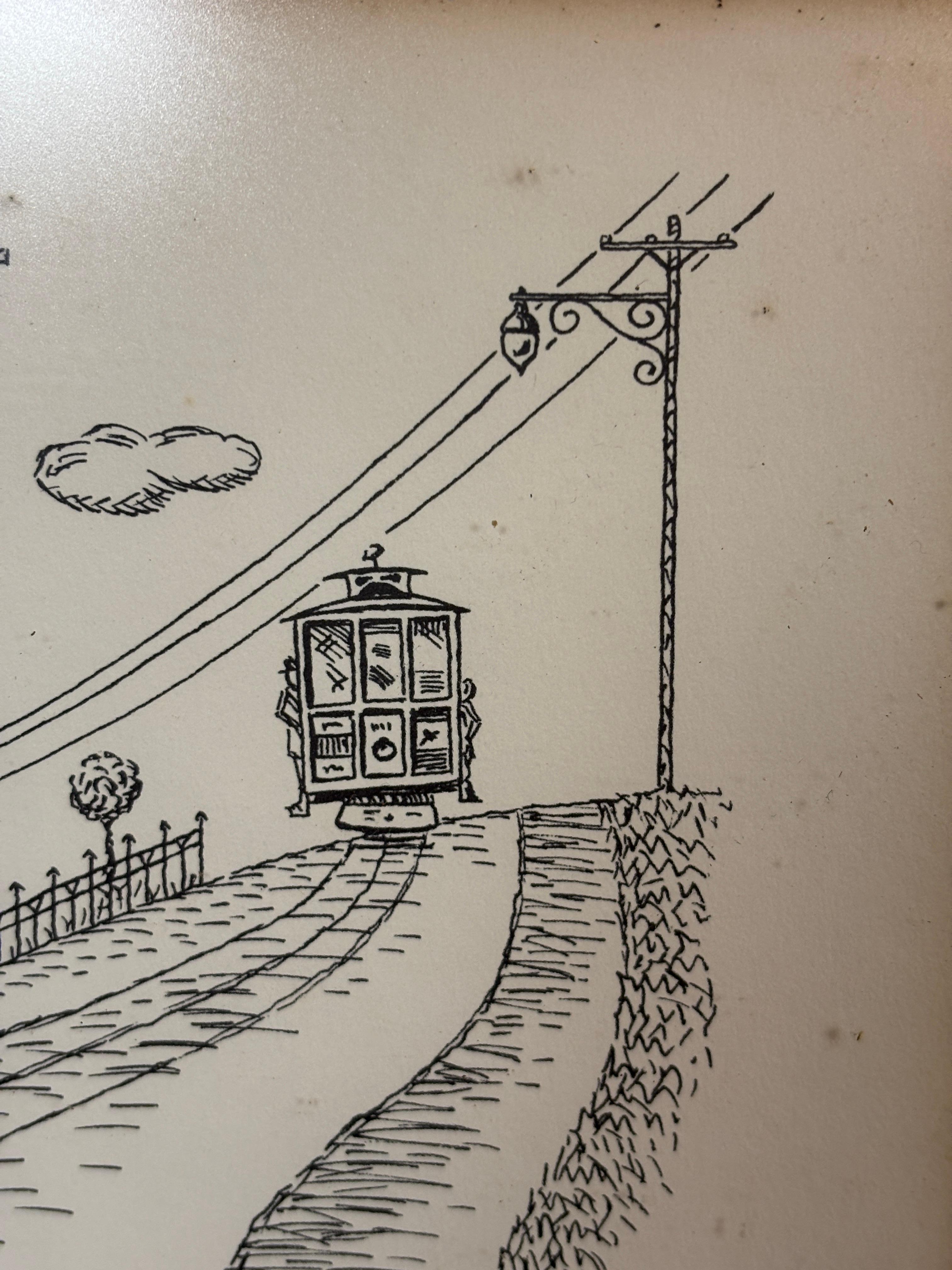 Dibujo del tranvía 