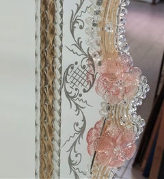 "San Giorgio" Espejo de cristal de Murano de estilo veneciano de Fratelli Tosi