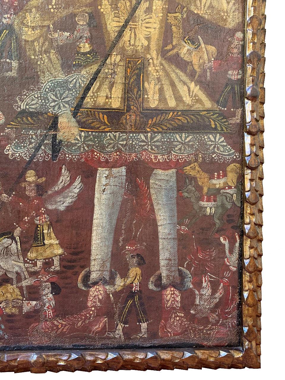 San Isidoro Isidro Labrador, spanische Kolonialschule in Cusco, 19. Jahrhundert (Spanisch Kolonial) im Angebot