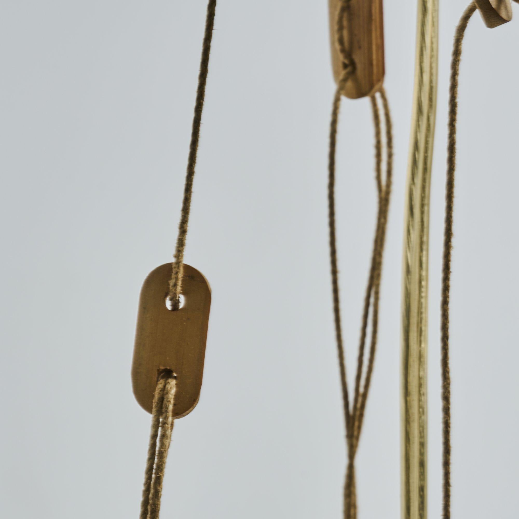 German San-Ju ceiling light from the Uchiwa series by Ingo Maurer for Design M For Sale