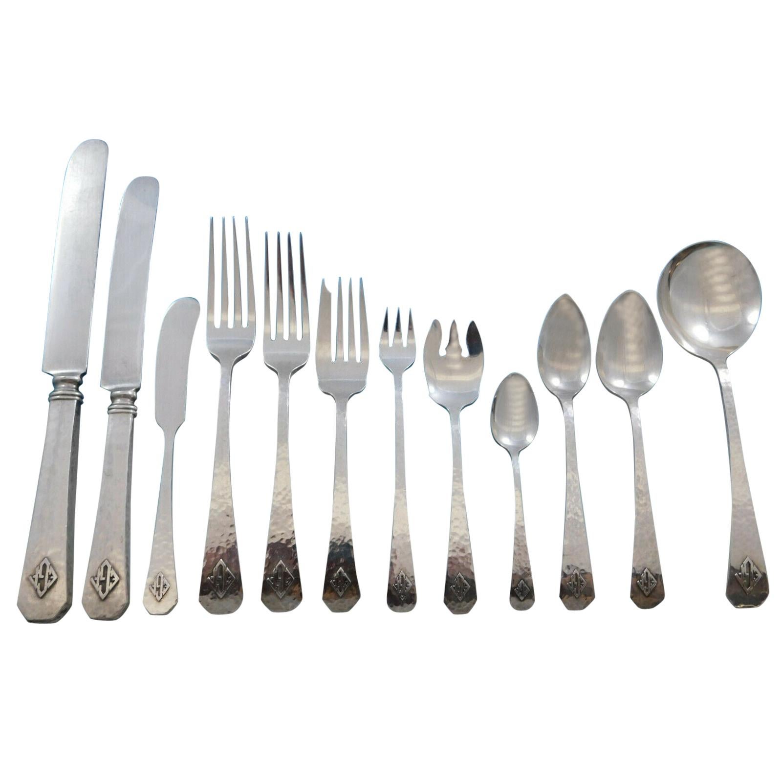 San Juan by Wallace Sterling Silver Flatware Set Service 104 Pcs in Fitted Chest