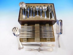 San Juan by Wallace Sterling Silver Flatware Set Service 85 Pcs in Fitted Chest