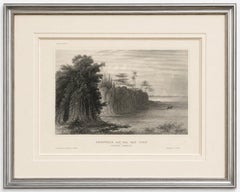 Río San Juan, América Central – Grabado antiguo de un paisaje tropical, hacia 1850