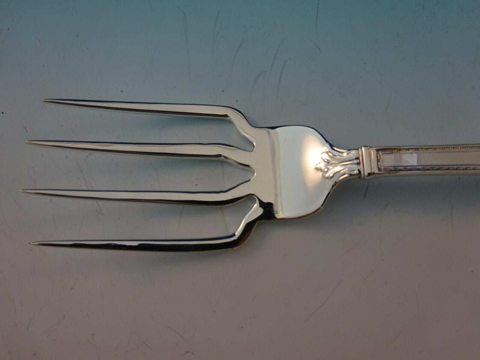 San Lorenzo by Tiffany & Co. Sterling Silver BBQ Serving Fork Custom In Excellent Condition In Big Bend, WI