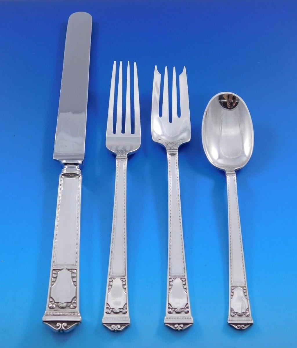 San Lorenzo by Tiffany and Co Sterling Silver Flatware Service 12 Set 80 pieces For Sale 7