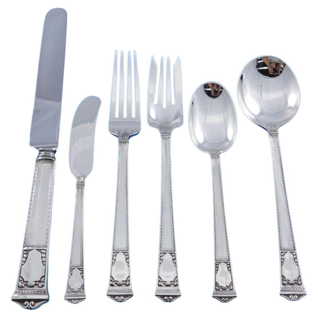 Juego de 8 cubiertos de plata de ley San Lorenzo by Tiffany & Co 52 piezas