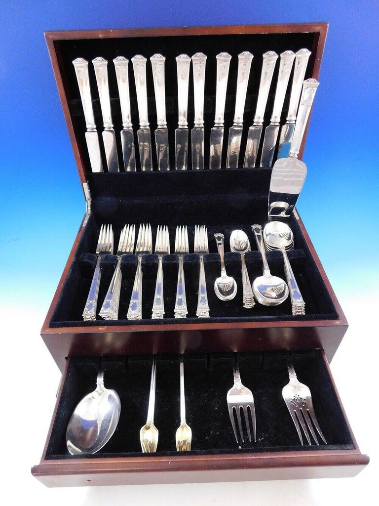 San Lorenzo by Tiffany and Co Sterling Silver Flatware Service Set 76 ...