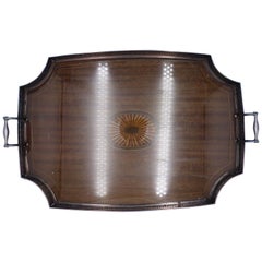 San Lorenzo by Tiffany and Co Sterling Silver Wood Gallery Tray #17288