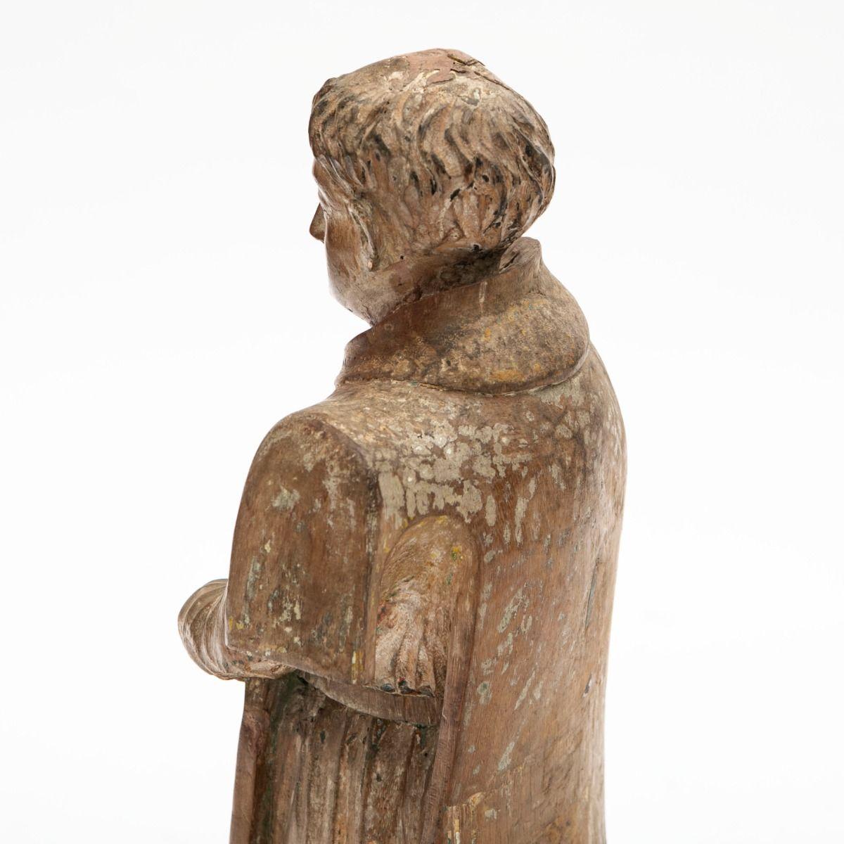 San Lorenzo : figure sculptée en bois, vers 1800 en vente 2